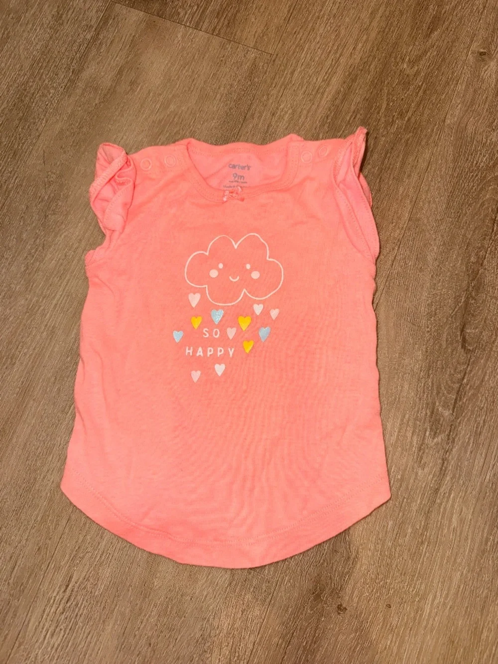 Carter's Pink Sparkly Cloud Shirt – 9M